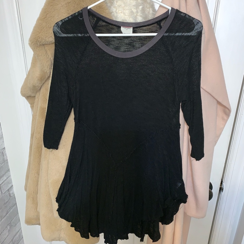 Black Free People Tunic